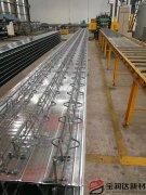 寶潤達TD3-9鋼筋桁架樓承板生產中